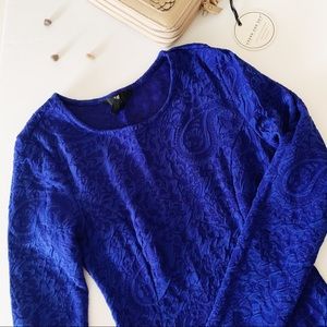 H&M Cobalt Blue Laced Dress